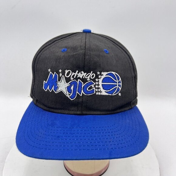 Unbranded Other - Orlando Magic NBA One Size Fits All Blue Black Canvas Snapback Cap Hat